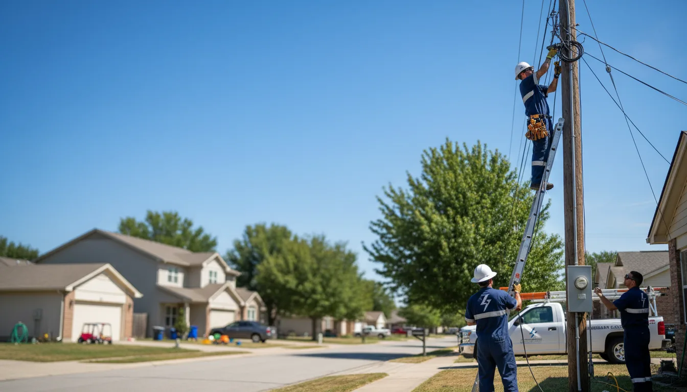 Residential electrician providing installation services in Wheeler, IL